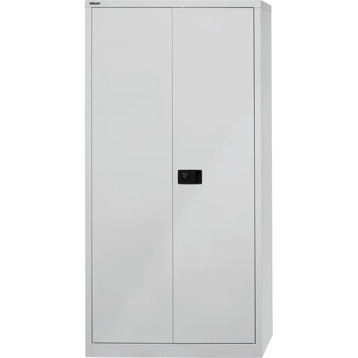 Bisley 'Universal' Flügeltürenschrank, Kardinalrot / Lichtgrau, 195 x 40 x 60 cm, Garderobeneinsatz – Bild 2