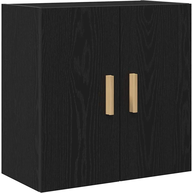 vidaXL Wandschrank Schwarz Eichen-Optik 60 x 30 x 60 cm Holzwerkstoff 862799 – Bild 1