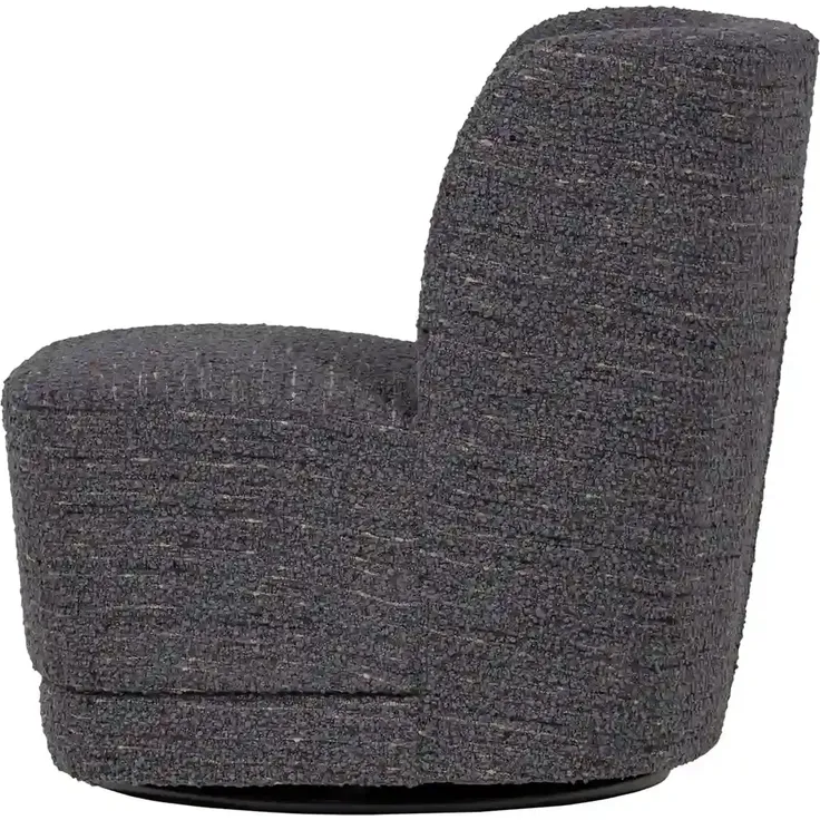 Drehsessel Atty - Chunky Melange-stoff Grau – Bild 4