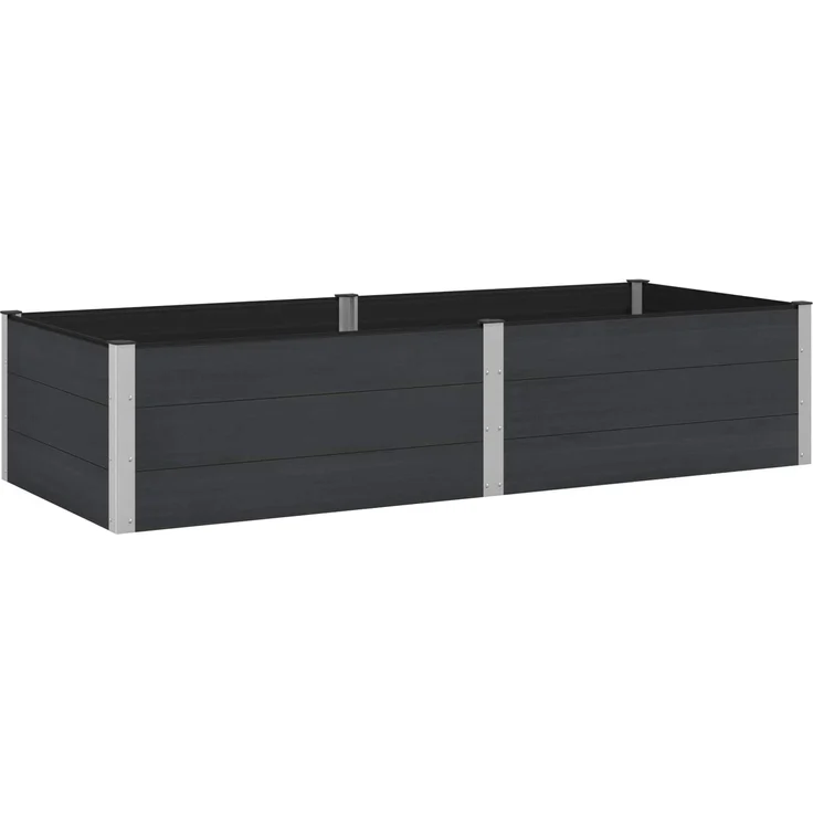 vidaXL Hochbeet Schwarz 250 x 100 x 54 cm 42038990 – Bild 1