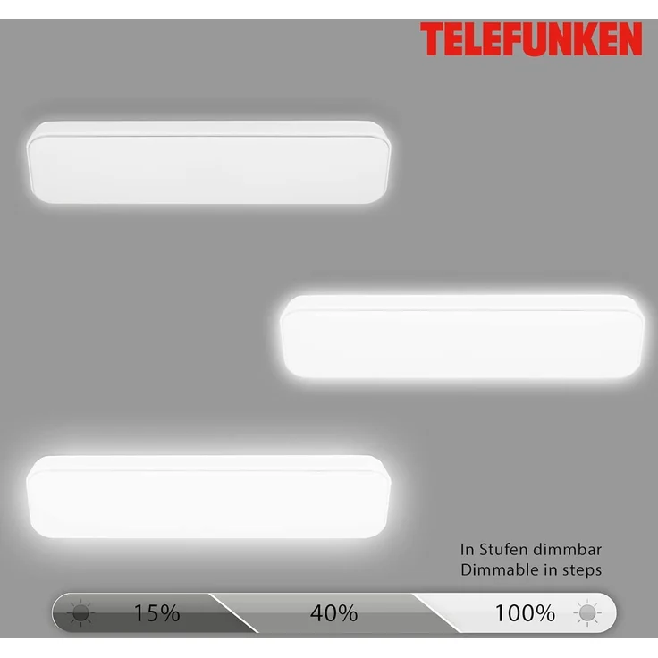 LED Garagenleuchte Kista 60,5 cm Stufendimmer, Memoryfunktion, weiß – Bild 4