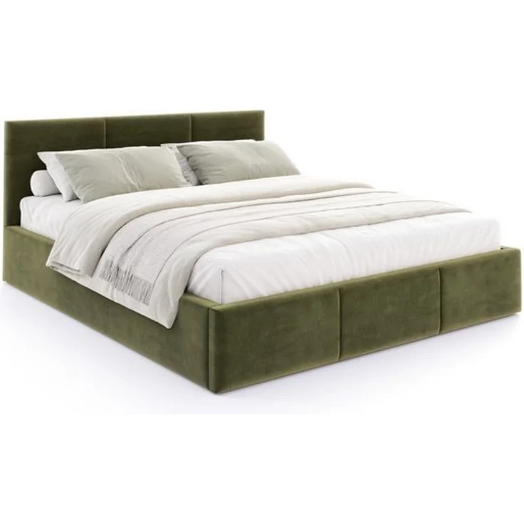 thematys Polsterbett mit Bettkasten & Lattenrost + viel Stauraum 90x200cm, mit 23 cm Taschenfederkern-Matratze H2, Samt, mit hydraulischer Klappfunktion, Olive, Art.-Nr. S0MD909D112 – Bild 6