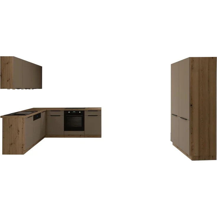 Winkelküche ARIA K-AR ECKE 1 - 215 x 220 + 120 cm Anti Fingerprint Küchenzeile Küchenblock Singleküche Einbauküche Küche Eckküche – Bild 19