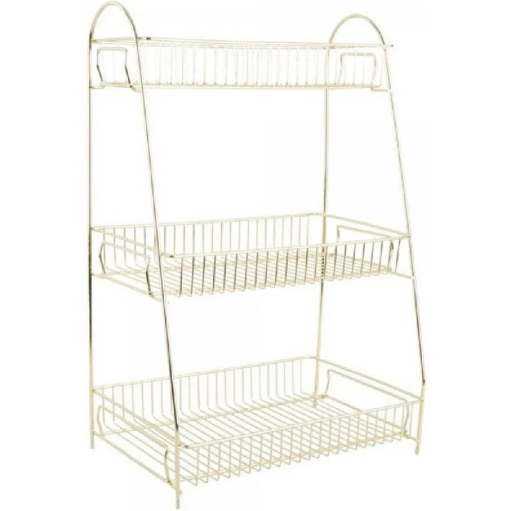 Present Time Regal Küchenregal Kitchen Rack Tidy Gold (Large) – Bild 1