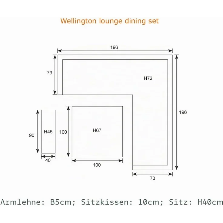 Garden Impressions Dining-Ecklounge "Petone" inkl. Ecksofa, Bank und Tisch, grau / mint – Bild 3