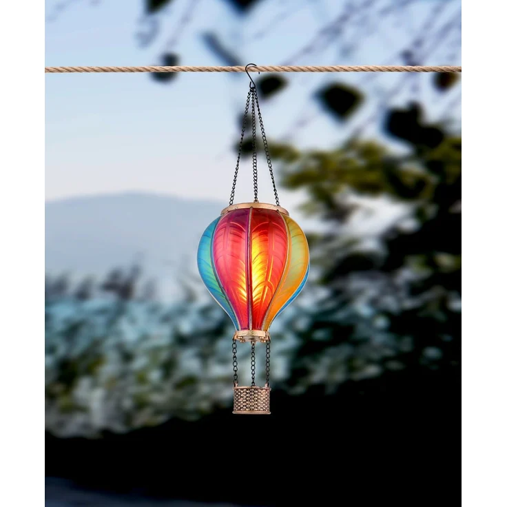 Ambia Garden 'CARDIFF' Solarleuchte, Metall multicolour, 14 cm, mit LED Flackerfunktion – Bild 3