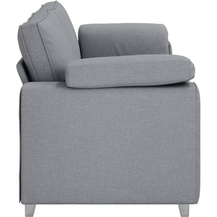 vidaXL 3-Sitzer-Sofa Hellgrau 220 cm Stoff 4105237 – Bild 3