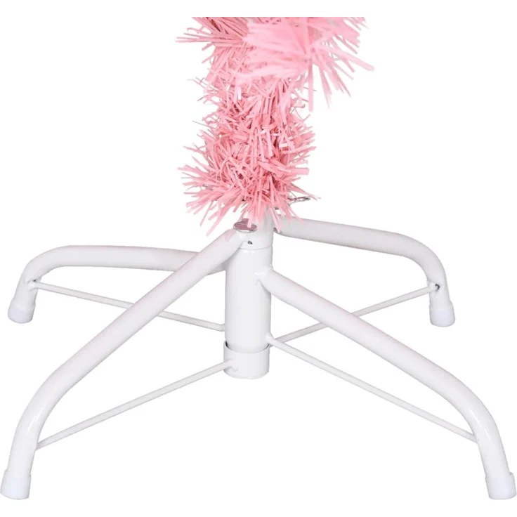 vidaXL Künstlicher Weihnachtsbaum mit Ständer Rosa 120 cm PVC 329177 – Bild 4