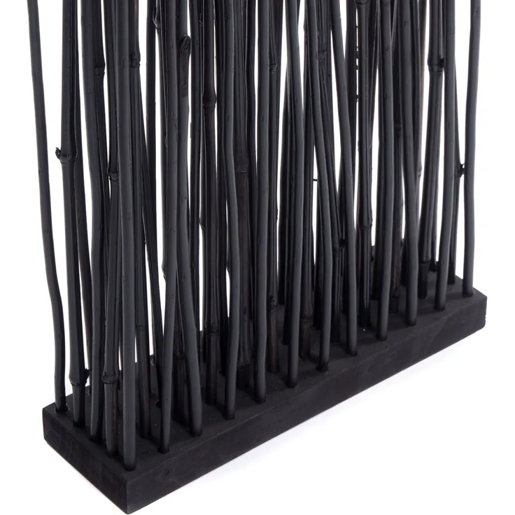 Raumteiler Slim 170x40 cm, Weidenholz-Zweige schwarz – Bild 3