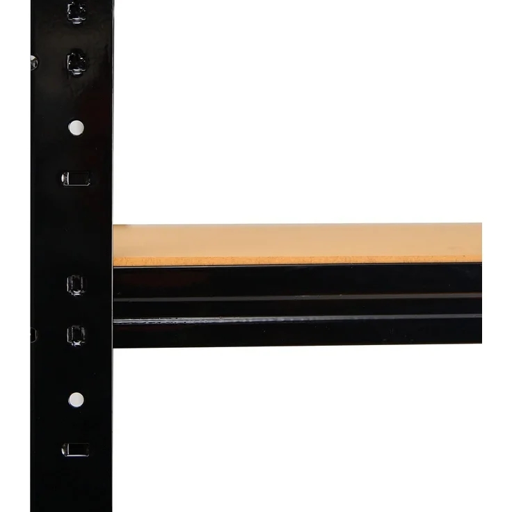 shelfplaza BLACK 200x70x40 cm Schwerlastregal in schwarz mit 6 Böden und 145 kg Traglast pro Boden – Bild 4