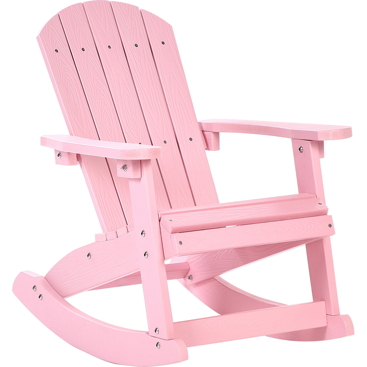 Garten Schaukelstuhl für Kinder ADIRONDACK Pastellrosa