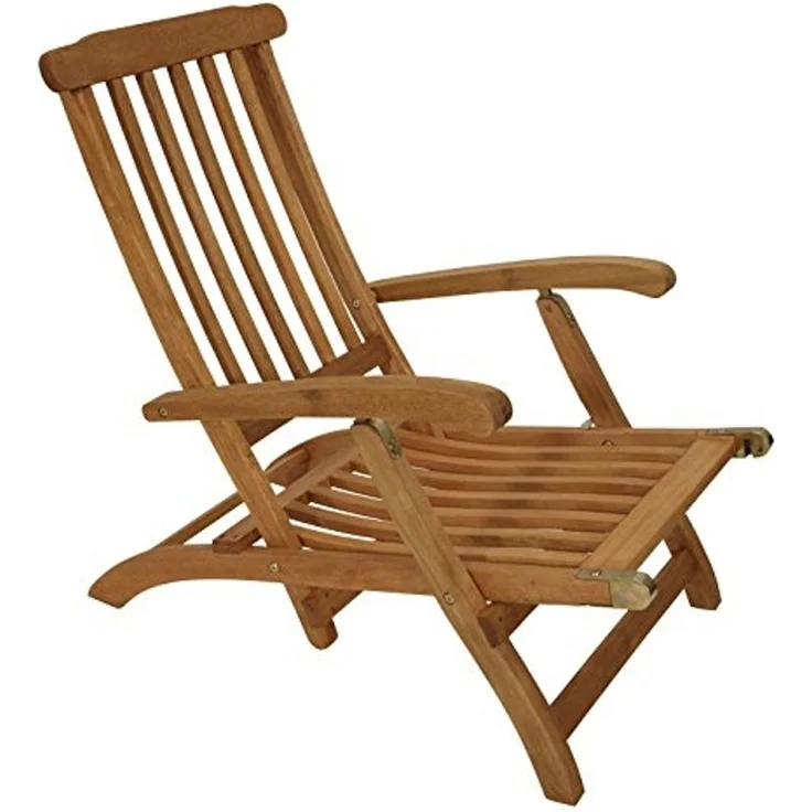 Deckchair MAINE klappbar, Eukalyptus geölt, – Bild 6