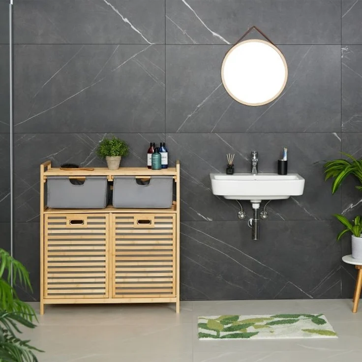 Wäschekorb mit 2 Schubladen 10050953 – Bild 3