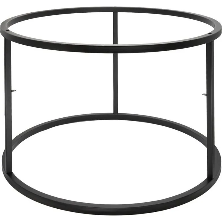 Prima-Online Tischgestell Rund Tischgestell Ø70/60cm Schwarz aus Metall Rahmen ohne Tischplatte