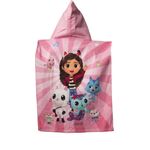 Gabby's Dollhouse Badeponcho für Kinder Hochwertiger Frottee aus 100 % Baumwolle