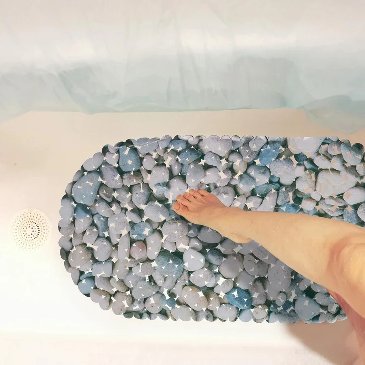 Relaxdays Badewannenmatte Steinoptik – Bild 5