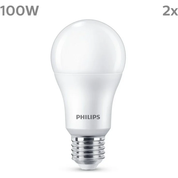 Philips LED classic Lampe 100W E27 Warmweiß 1521lm matt 2er P – Bild 4