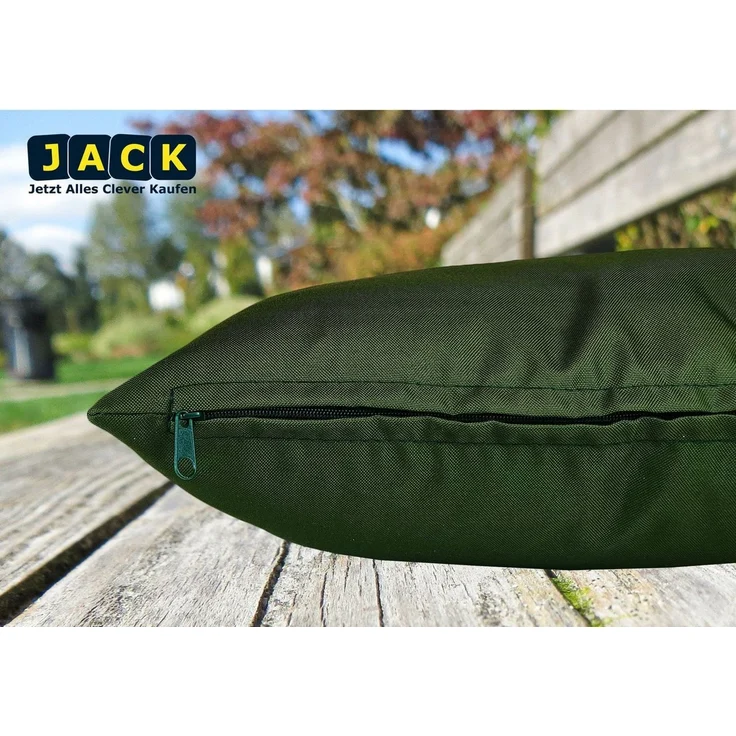 JACK Kissenbezüge 2er Set 40x60cm Outdoor Wasserfest, (2 Stück), 2x Kissenhülle, strapazierfähig, wasserabweisend, Innen & Außen – Bild 4