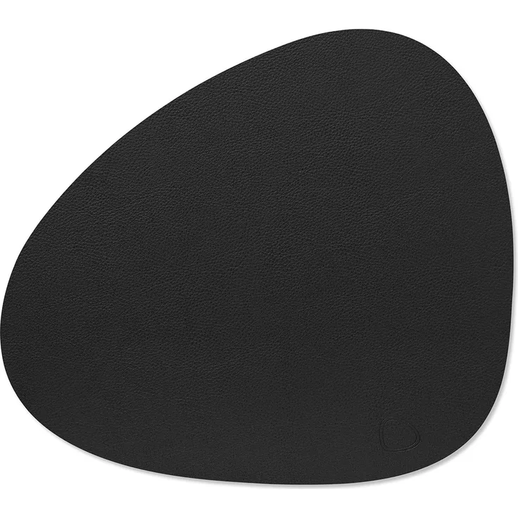 LIND DNA Table Mat Curve L 37x44 cm Serene Black