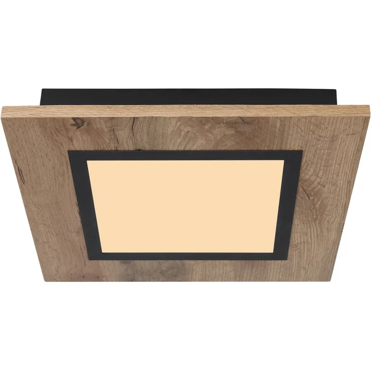 GLOBO LIGHTING LED Deckenleuchte LEA, LED fest integriert, Warmweiß, Deckenlampe/Wohnzimmer/Schlafzimmer/modern/Holz