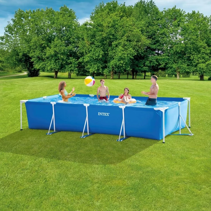 Intex 'Family IV' Frame Swimming Pool Set, blau, 450 x 220 x 84 cm, ohne Filteranlage – Bild 2