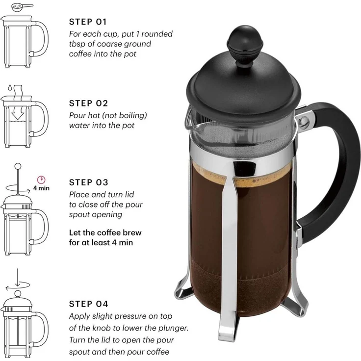 Bodum Caffettiera Kaffeebereiter 0,35l schwarz – Bild 3