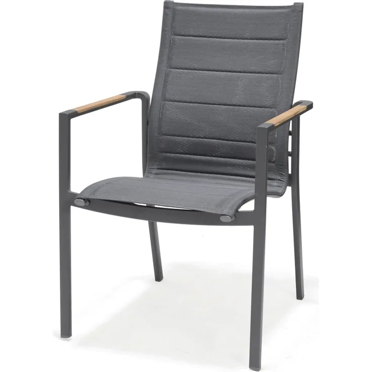 2er Set ScanCom Espoo Stuhl Aluminium / Teak