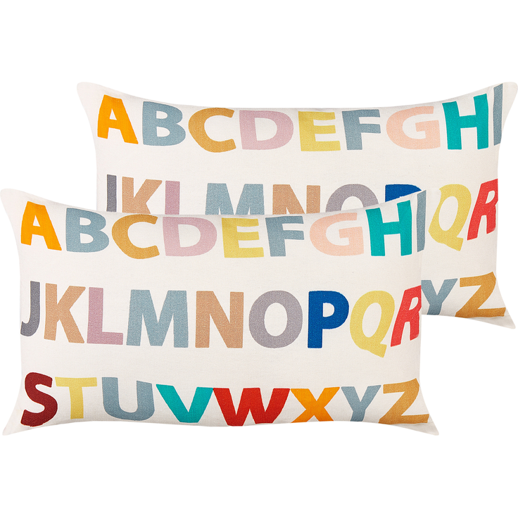Kissen 2er Set Für Kinder ASARUM Baumwolle 30 x 50 cm Bunt
