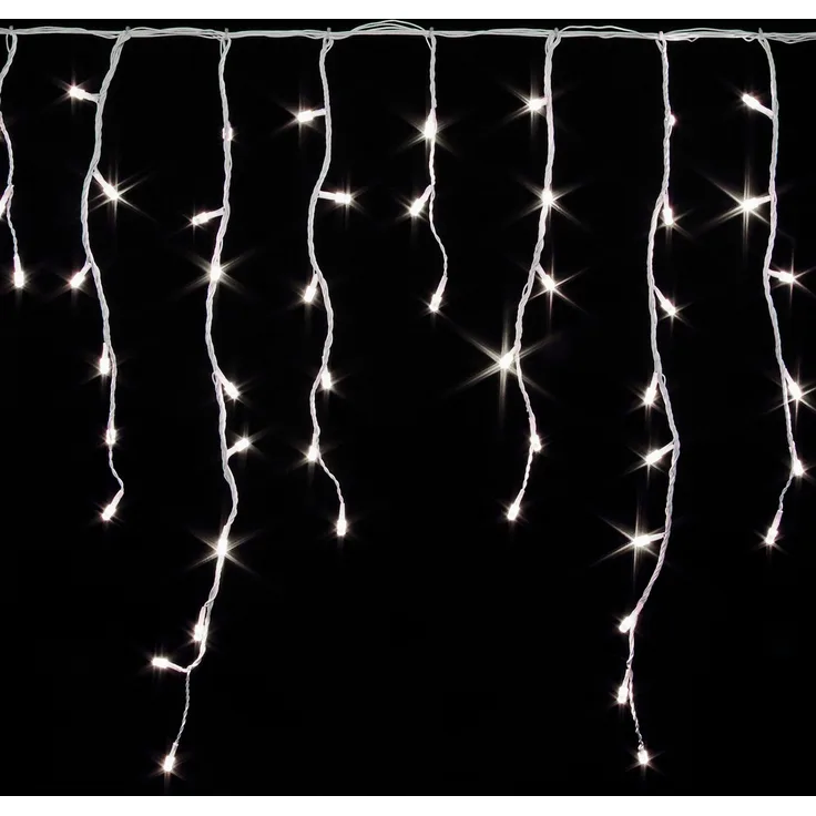 120er LED Lichtervorhang Innen und Außen warmweiß