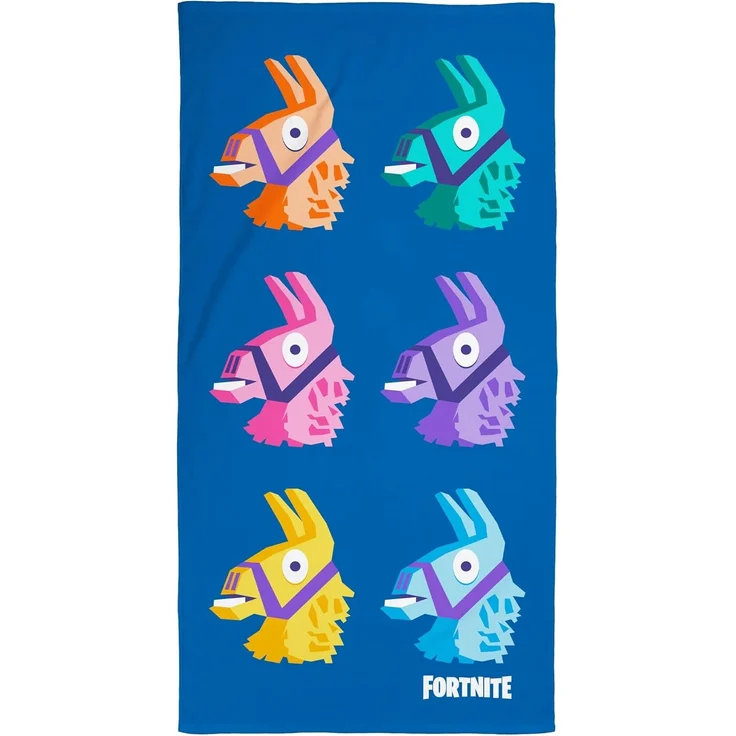 BERONAGE Strandtücher Fortnite Badetuch Lama 75x150 cm, 100% Baumwolle (1-St), Frottee in Velours-Qualität – Bild 5