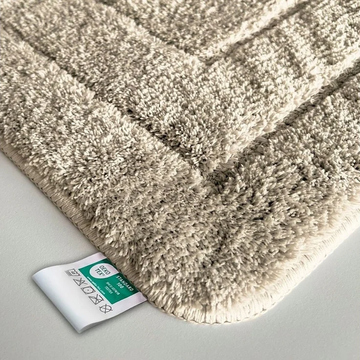 Karat Badematte Atlantis, Rutschhemmende Rückseite, Reckteckig, Polyester, In verschiedenen Farben & Größen – Bild 2