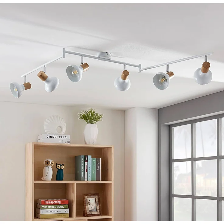 Lindby Deckenstrahler Fridolin, Metall, Weiß IP20, 6 x 40 W – Bild 3