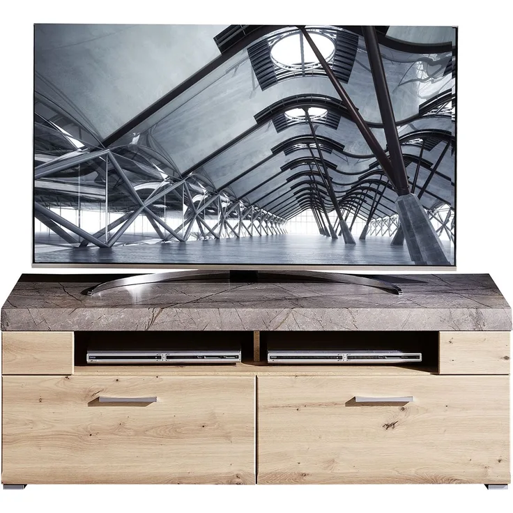 TV-Board >Springhill< in Artisan Eiche aus Metall - 140x51x47cm (BxHxT)