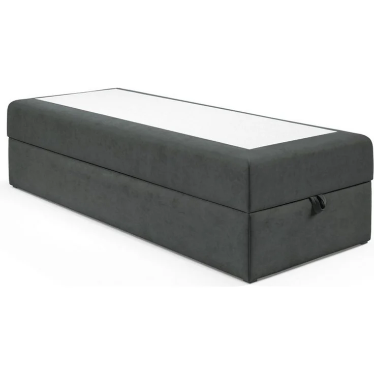 Best for Home Boxspringbett Single-Box Bett mit Bonell H3 Matratze & Stauraum (Boxbett, Rahmenbett, Gästebett, Jugendbett, Kinderbett, 1-St, 70x200 80x200 90x200 100x200 cm), Integrierter Bettkasten, platzsparendes Design – Bild 1