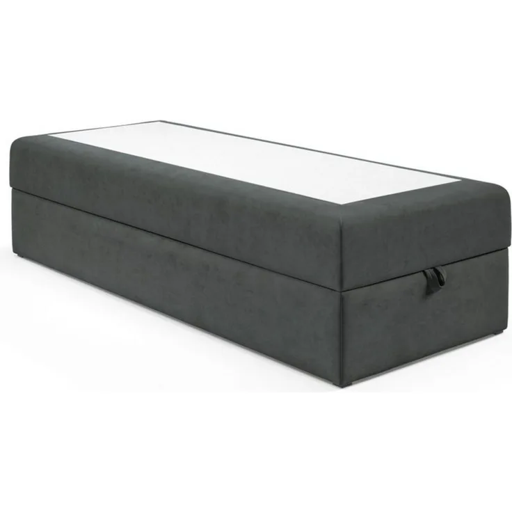Best for Home Boxspringbett Single-Box Bett mit Bonell H3 Matratze & Stauraum (Boxbett, Rahmenbett, Gästebett, Jugendbett, Kinderbett, 1-St, 70x200 80x200 90x200 100x200 cm), Integrierter Bettkasten, platzsparendes Design