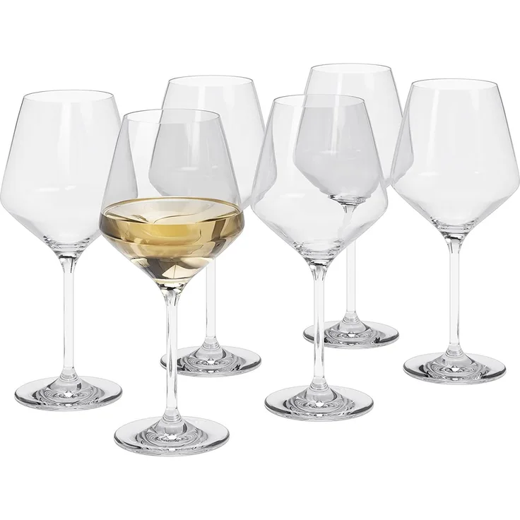 Eva Solo Legio Nova Weißweingläser, 6er Set, Weißwein Gläser, Weingläser, Weinglas, Weißweinglas, Kristallglas, 380 ml, 541205