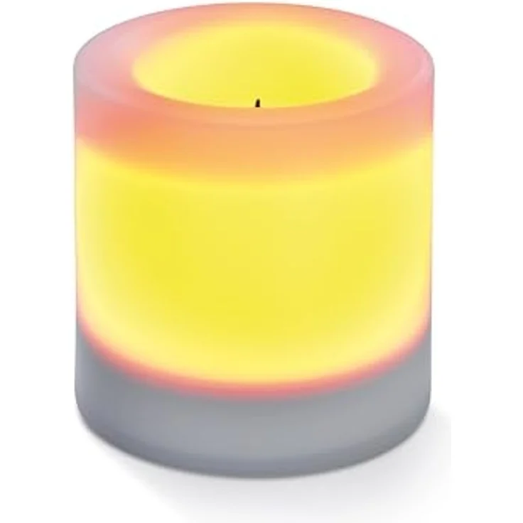 Solar Kerze mit Flammeneffekt Ella 100 x 100 mm – Bild 1