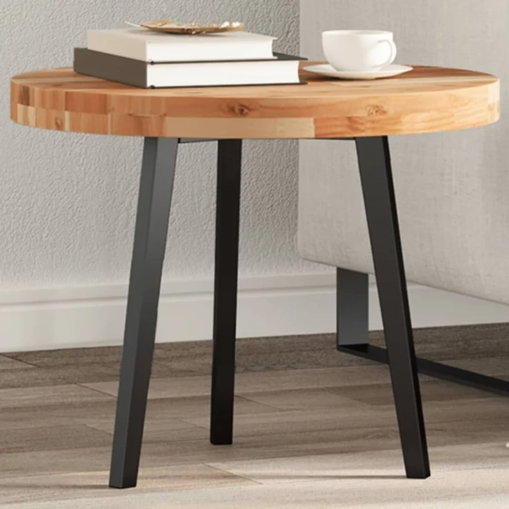vidaXL Tischplatte Rund Ø50x4 cm Massivholz Akazie 4008701 – Bild 1