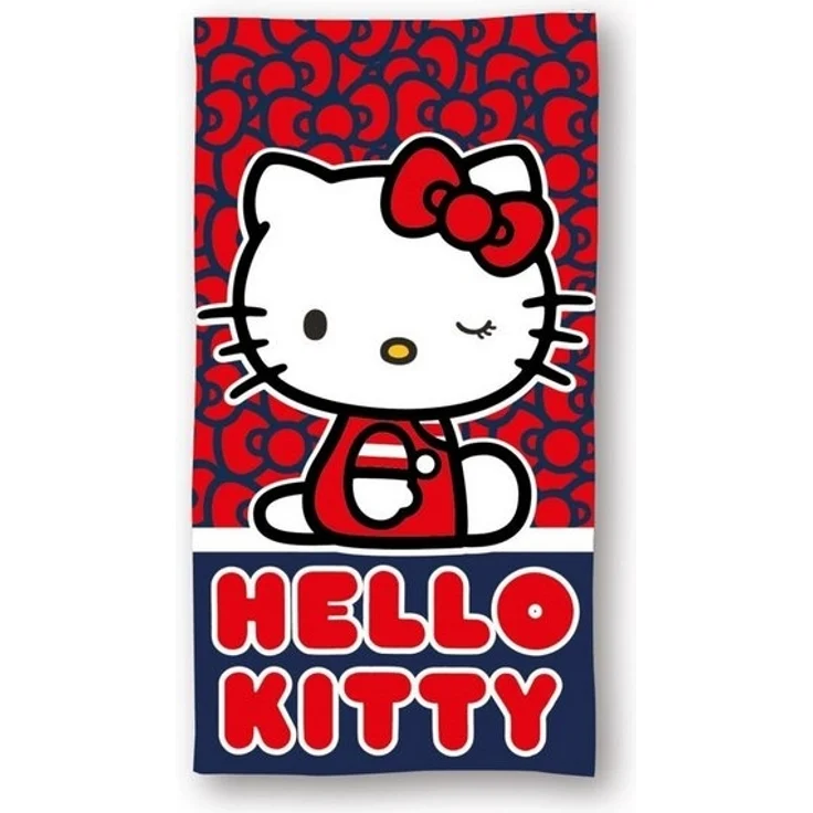 Hello Kitty Badetücher Hello Kitty Cutie Style Badetuch 70x140cm, 100% Polyester (1-St) – Bild 1