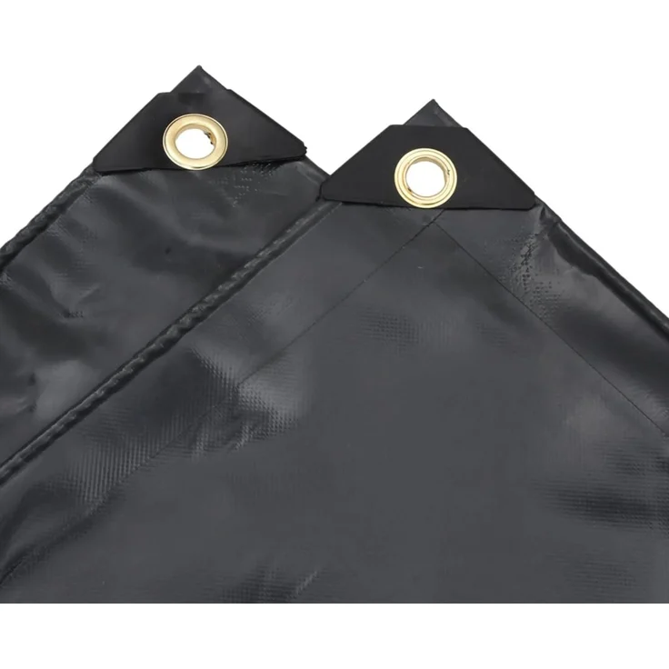 vidaXL Abdeckplane Schwarz 1,5x2 m 650 g/m² 156075 – Bild 5