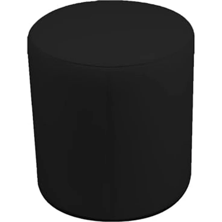 Talamo Italia - Pouf Abate, Mehrzwecksessel, Sitzsack, Hockerhocker, Made in Italy, 40x40 h42 cm, Schwarz – Bild 4