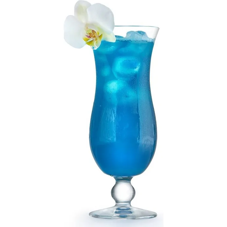 van Well Cocktailglas Blue Hawaii, Glas, 440 ml, im Geschenkkarton, 4-teilig