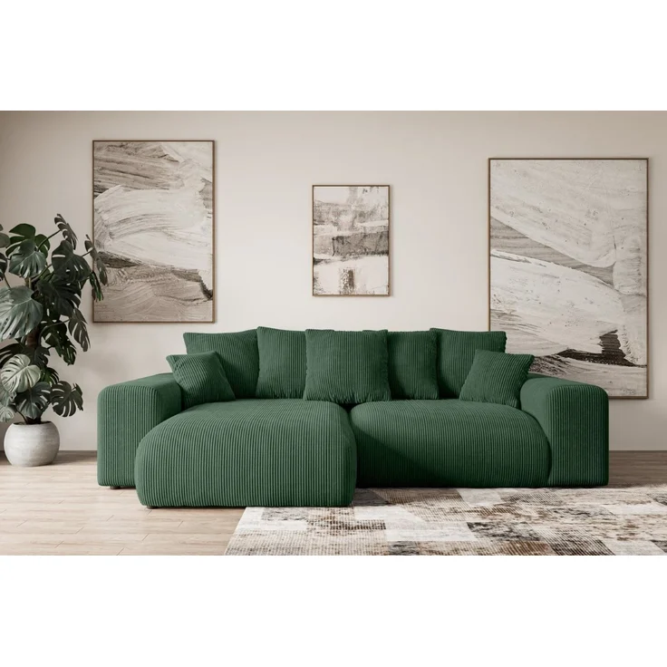 ALTDECOR Ecksofa ESKAR-L, Couch mit Schlaffunktion, Wohnzimmer - Wohnlandschaft, Corner Sofa Bett Eckcouch Couch L-Form Schlafcouch Ausziehbar – Bild 1