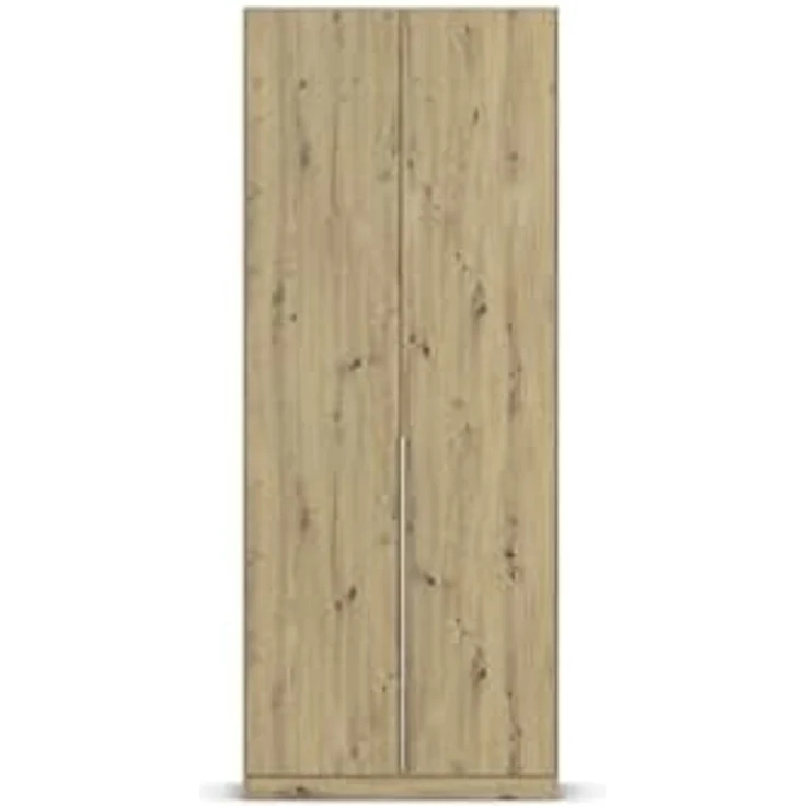 Rauch Möbel Alabama, Kleiderschrank für Schlafzimmer, Kinderzimmer, Wohnzimmer, Garderobe, Flur, 2-türig, mit Zubehör Basic, Farbe Eiche Artisan, Holz, Breite 91 cm – Bild 6