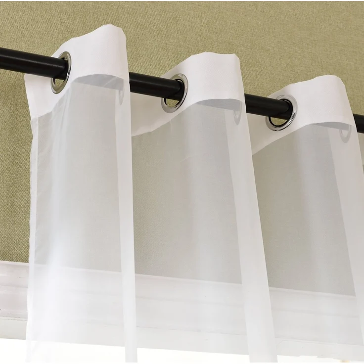 Gardinenbox Gardine (1 St), Ösen, transparent, Voile, Vorhang Farbverlauf Voile 20420 – Bild 3