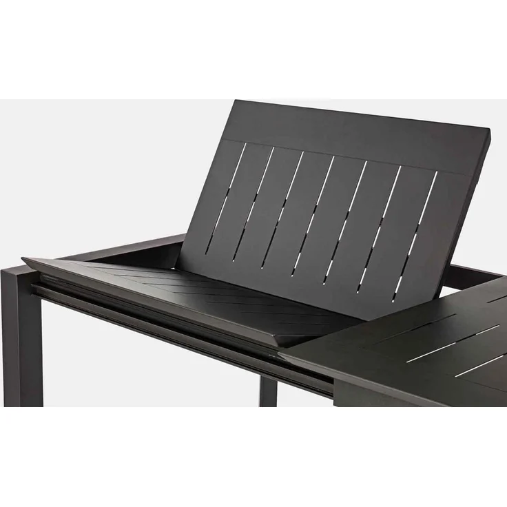 Gartentisch Ronoko Aluminium, modern ausziehbar, anthrazit, für 8-10 Personen, Outdoor – Bild 6