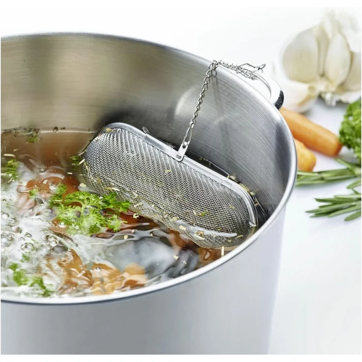 WESTMARK Küchensieb 2 Gewürz-/Kräuter-/Teesiebe, Länge: je 11 cm, Rostfreier Edelstahl, Edelstahl – Bild 3