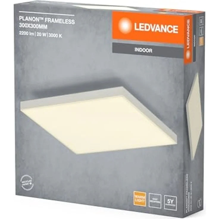 LEDVANCE Planon Rahmenlos 300 x 300 mm 20 W 830 Weiß – Bild 4