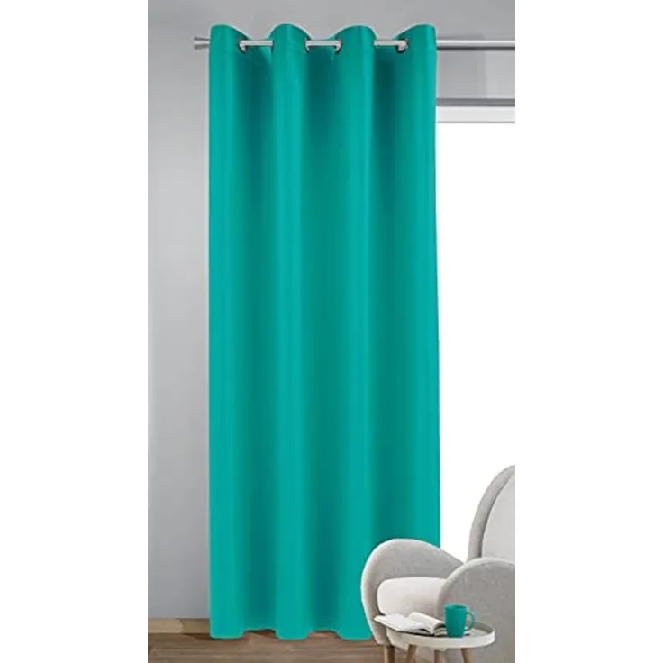 HOMING Verdunkelungsvorhang Verdunkelungs-Ösenschal MIA BxH 140x245cm, Ösen, abdunkelnd, Store