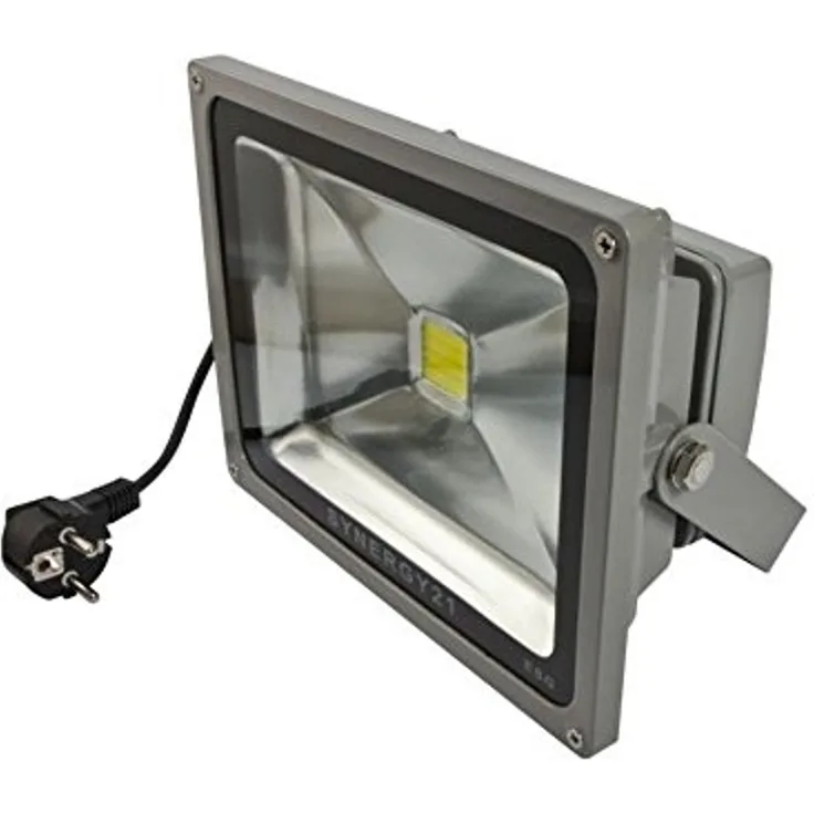 Synergy 21 LED Spot Outdoor Baustrahler 50W graues Gehäuse - kaltweiß V2